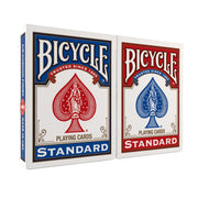 Bicycle Playing Cards 2 Pack Standard Poker Size Red and Blue | Air-cushion finish, Over 130 years trusted, 52 cards plus 2 Jokers per deck, Great for poker and rummy