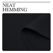 NICETOWN Black Blackout Curtains for Bedroom 42" Wide x 63" Long 2 Panels | Solid Grommet Thermal Insulated Drapes, Noise Reducing, Light Blocking, Room Darkening Decor for Kitchen Window Treatments
