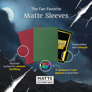 Dragon Shield | Standard Size Card Matte Sleeves | 100 CT - Smooth & Tough Premium TCG Sleeves | Compatible with Pokemon, Flesh & Blood, One Piece & Magic the Gathering | Black