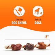 Good 'n' Fun Kabobs Long-Lasting Dog Treat Made With Real Protein, 24 oz | Premium Chicken, Pork and Beef Hide Chew, Supports Dental Health and Mental Stimulation, For Adult Dogs