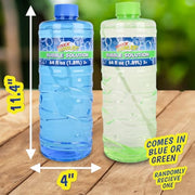 Sunny Days Entertainment Bubble Solution 64 oz - Non-Toxic - 3+ Years | Includes Wand, Easy Grip Bottle, For Machines And Wands, 11 in Tall, 4.2 lb, Ages 36 Months Up, Holiday Theme
