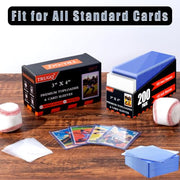 TRUGQ 3"x4" Toploaders Card Protectors,100 Hard Holders + 100 Soft Sleeves | 35PT Standard Size for Baseball, Football & Sports Trading Cards