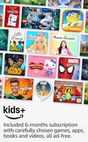 Amazon Fire HD 8 Kids Pro tablet, ages 6-12. Bright 8" HD screen, includes ad-free content, parental controls, 13-hr battery, slim case for older kids, 64GB, Hello Teal, (2024 release)
