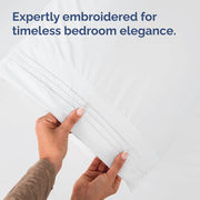 King Pillow Cases Set of 2 - Ultra Soft Cozy Pillowcase Covers - White | Hotel Quality, Comfortable Bedding for Women, Men, Kids & Teens, Machine Washable Pillow Protectors, 2 Piece Set, King Size