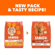 IAMS Proactive Health Healthy Adult Dry Cat Food, Chicken, 22 lb | Veterinarian-recommended, Real chicken #1 ingredient, chicken & egg protein, wholesome grains for energy, supports muscles