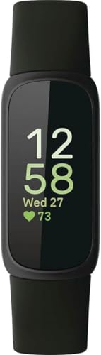 Google Fitbit Inspire 3 - Midnight Zen/Black - Small and Large Bands | Stress management, sleep tracking, 24/7 heart rate, 3-month Google Health Premium membership included, small and large bands