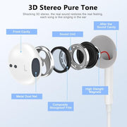 2 Pack [Apple MFi Certified] USB C Headphones Wired for iPhone 18 17 16 15 | Wired Earbuds with Microphone & Remote Control Noise Cancelling Type C Earphones for iPhone Duo 18 17 16 15 Pro Max, Galaxy