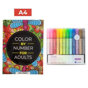 Color By Number Coloring Book for Adults