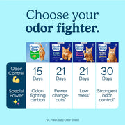 Fresh Step Advanced Odor Shield Clumping Cat Litter with Gain, 18.5 lb, 2Pk | Odor Shield with Ammonia Block Technology, Low Dust, Multi Cat, Compatible with Most Automatic Litter Boxes