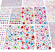 EODIEBN 3228pcs Gems Stickers, Self Adhesive Rhinestone Jewel Gems | Acrylic Gems DIY Craft Decorative Diamond Stickers, Assorted Shapes Jewels Rhinestones Sticker, Gem Sticker Crafts Set