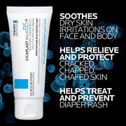 La Roche-Posay Cicaplast Balm B5, Barrier Repair Cream for Dry Skin | Skin healing cream with centella asiatica, shea butter & panthenol. Multi-purpose face, body & hand balm. Baby safe.