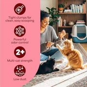 Fresh Step Extreme Clump Multi Cat Clumping Cat Litter, 14 lb. | Forms Tight Clumps, Easy To Scoop, Scented, Ammonia Block Technology, Low Dust, Compatible with Most Auto Litter Boxes