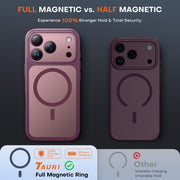 TAURI for iPhone 18 Pro Case, Compatible with MagSafe, Burgundy | (Full Camera Protection) Camera Control Cover Military-Grade Protection Magnetic Phone Case for iPhone 18 Pro