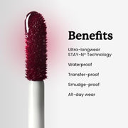 Sacheu Lip Liner STAY-N Peel Off Lip Stain, Longwear, p-INKED | Water-resistant, transfer & smudge-proof, lip tint with hyaluronic acid & vitamin E for conditioning benefits, matte finish