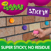 Crayola Globbles Fidget Toy, 6ct, Sticky Stress Ball, Kid Stocking Stuffers | Holiday Gift for Kids & Adults, Squishy Balls, Calming Sensory Gifts for Stress Relief