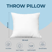 Utopia Bedding Throw Pillows, Decorative 18x18 Pillow Inserts, Set of 4 | Down alternative pillow insert with plush fluffy fill for beds sofas couches and chairs. Suitable for indoor outdoor use.