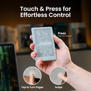 XTEINK X4 Pro 4.3" ebook Reader with Front Light & Touchscreen, Space Black | 4.3" E-Book reader with adjustable front light, touch/gesture control, physical buttons, 1100mAh battery & magnetic charging