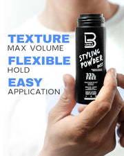 L3 Level 3 Hair Texture Powder for Men, Volume, Natural Look, 30 g | Styling powder, hair texturizer, non-greasy finish, buildable hold, easy application, small 30 g size