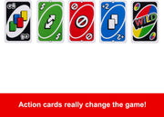 Mattel Games UNO Card Game, Ages 7+, 2-10 Players | Classic Card Game for Kids, Teens and Family Game Night, Colorblind Accessible & Customizable Cards (Amazon Exclusive)