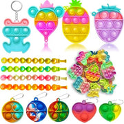 160 Pcs Fidget Toys Party Favors Pack, Randomly Selected Pop Sensory Set Gifts Stickers for Kids Adults Boy Girl Stocking Stuffers Autistic Bulk Goodie Bag Filler Treasure Box Classroom Prizes School