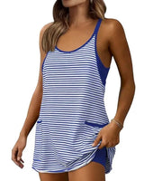 Striped Sleeveless Camisole Casual Jumpsuits