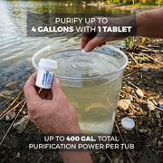 Aquatabs Water Purification Tablets, 397mg 100 Pack, Camping & Emergency | Water Filtration System for Boating, Marine, Survival Kit. Easy-to-use purifier treatment for safe drinking water