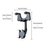 ✨ Multifunctional 360 Rotatable Car Rearview Mirror Phone Holder