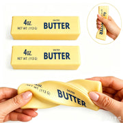 2 PCS Butter Squishy,Butter Squishy Toy, Squishy Fidget Toy, Stress Relief Toy, Soft Squeeze Anxiety Relief Fidget Toy, 4oz Butter-Shaped Squishy Toy for Office Desk Home, Reusable Durable Material