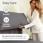 Queen Size 4 Piece Sheet Set - Breathable & Cooling Sheets - Dark Grey | Hotel Luxury Bed Sheets for Women & Men, Deep Pockets, Easy-Fit, Extra Soft and Wrinkle Free Sheets, Oeko-Tex Bed Sheet Set