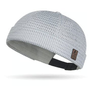 mens breathable brimless hat