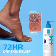La Roche-Posay Lipikar AP+MAX Triple Repair Moisturizing Body Cream | Face and body lotion for dry skin with shea butter and niacinamide. Gentle on very dry, rough, sensitive skin.