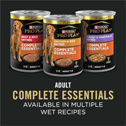Purina Pro Plan Complete Essentials Chicken & Rice Dry Dog Food, 35 lb Bag | Shredded Blend crunchy kibble with tender pieces, real chicken as the first ingredient, live probiotics for digestive health