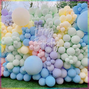 PartyWoo Pastel Balloons 100pcs Pastel Rainbow Balloons 12 Inch | Baby Shower Gender Reveal Engagement Bachelorette Easter Bridal Anniversary Retirement Party Decorations