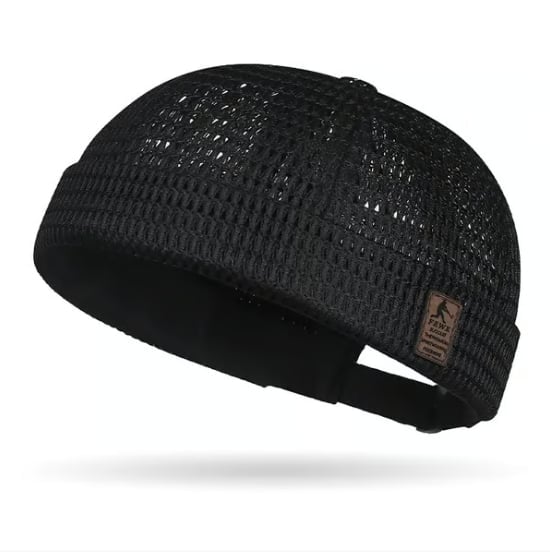 mens breathable brimless hat