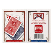 Bicycle Playing Cards 2 Pack Standard Poker Size Red and Blue | Air-cushion finish, Over 130 years trusted, 52 cards plus 2 Jokers per deck, Great for poker and rummy