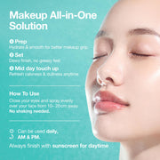 Anua PDRN Collagen Glow Facial Serum Spray, 3.38 fl oz | Hydrating Face Mist, Hyaluronic Acid, dewy finish, All Skin Types, Instant Plumping, Firming Care, Korean Skincare