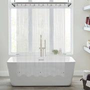 Mrs Awesome Clear Shower Curtain Liner with 3 Magnets, 72x72 | 12 Rustproof Grommets, Premium Flexible Sturdy Plastic Shower Curtain for Bathroom Lightweight, Waterproof,72W x 72H