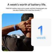 Google Fitbit Air - Screenless Activity Tracker, Obsidian | Fitness, heart rate, & sleep tracking, personalized AI-powered coaching, up to 7 days’ battery life, works with iOS & Android