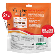 Good 'n' Fun Kabobs Long-Lasting Dog Treat Made With Real Protein, 24 oz | Premium Chicken, Pork and Beef Hide Chew, Supports Dental Health and Mental Stimulation, For Adult Dogs