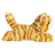 Aurora Mini Flopsie 8" Ginger Cat Adorable Stuffed Animal | Compact tummy-lying animals with bean-filled stability