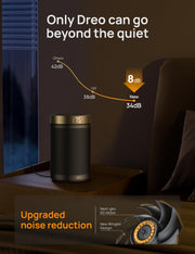 DREO Space Heater, Portable Electric Heaters for Indoor Use with Thermostat | 2026 Upgraded, 34dB Quiet, 12H Timer, 5 Mode, Remote, 1500W PTC Ceramic Fast Safety Heat for Office Bedroom Home, Gold