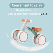 SEREED Baby Balance Bike for 1 Year Old Boy Girl, First Birthday Gift Toy | 12-24 Months Toddler Bike, First Learning Ride on Toys, 4 Silent Wheels Indoor Outdoor Baby Walker, Green