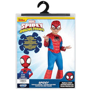 MARVEL Official Toddler Deluxe Halloween Costume - Premium Quality Padded Jumpsuit and Fabric Headpiece (3T-4T)
