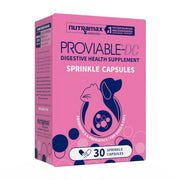 Nutramax Proviable Probiotics for Dogs & Cats, Sprinkle Capsules, 30ct | Probiotics for Cats and Dogs, Plus Prebiotics, Daily Gut Health Support Supplement, Multiple Strains, Sprinkle on Food