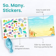 Cupkin Animal Habitats Sticker Book | 12 Coloring & Activity, 500+ Stickers | Spiral-bound kids craft format with 12 activity scenes, 12 art pages, side-by-side viewing and easy-peel design for ages 2–8