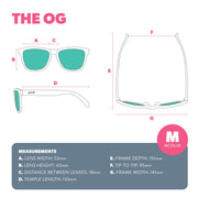 goodr OG Polarized Sunglasses Women & Men | Medium Fit, UV400, Non-Reflective/Mirrored Lenses, No Slip, Multi Colors
