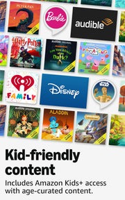 Amazon Echo Dot Kids (newest model), Smart speaker to enjoy age-appropriate audiobooks, sleep routines and Alexa+ experiences to create and learn, Stardust design