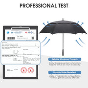 G4Free 47/54/62/68/72 Inch Golf Umbrella Windproof Auto Open Large Umbrella | Oversized Stick Umbrella, Extra Large, Vented Double Canopy, Waterproof 210T Pongee Fabric, Fiberglass Frame, EVA Foam Handle