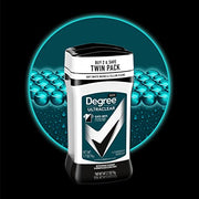 Degree Men UltraClear Antiperspirant Deodorant, 2 Count, 2.7 oz | For long days, provides 72-hour sweat and odor protection with MotionSense Technology.