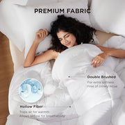 Bedsure Comforter Duvet Insert, Quilted Bedding Blanket, Oeko-TEX | People & Editor-Tested Comforter, Down Alternative Fill, 8 Corner Tabs, Machine Washable, White, Queen, 88 x 88 Inches